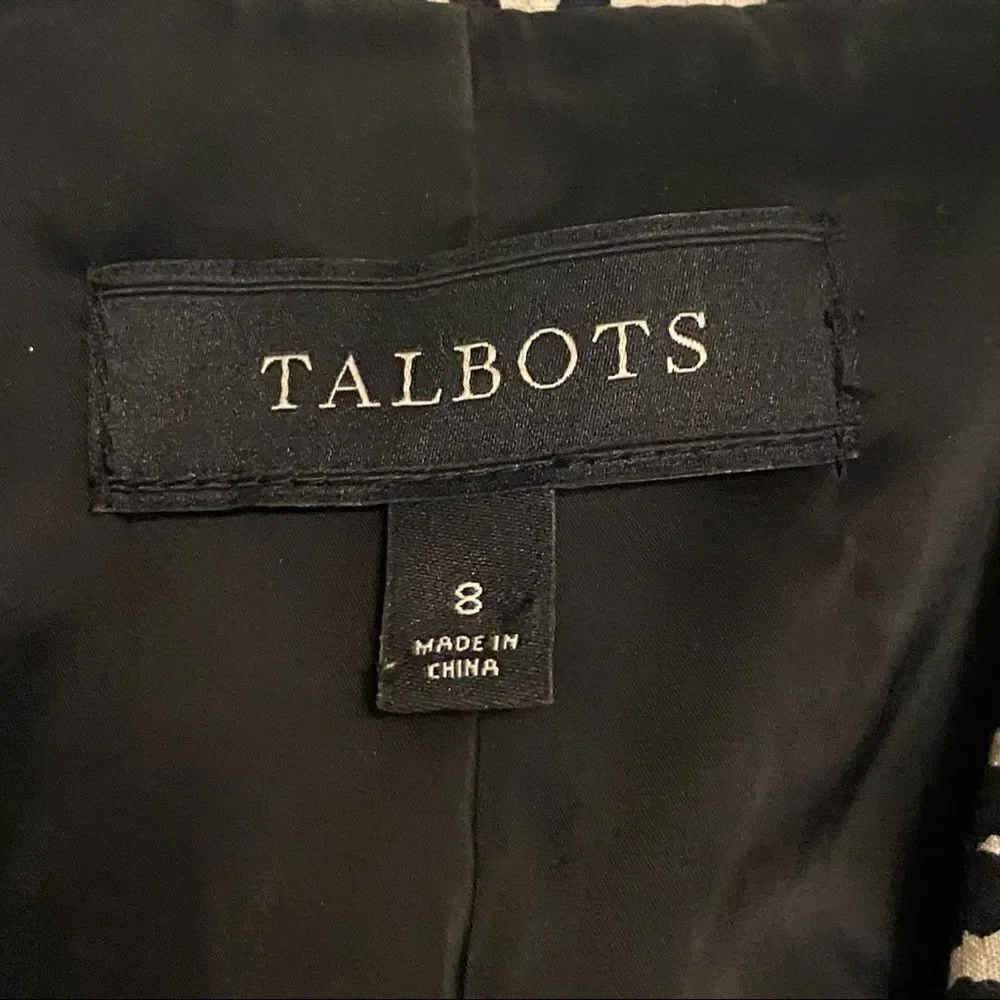 Talbots Animal Print Blazer size 8